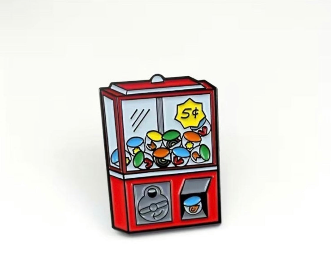 Arcade machine enamel pin