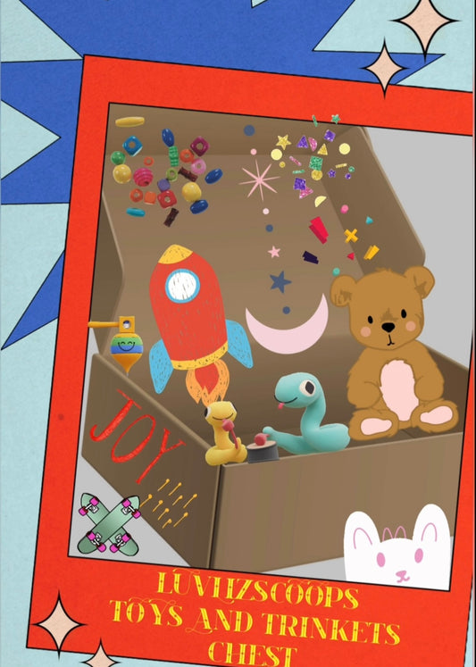 Kids toys and trinkets mystery box