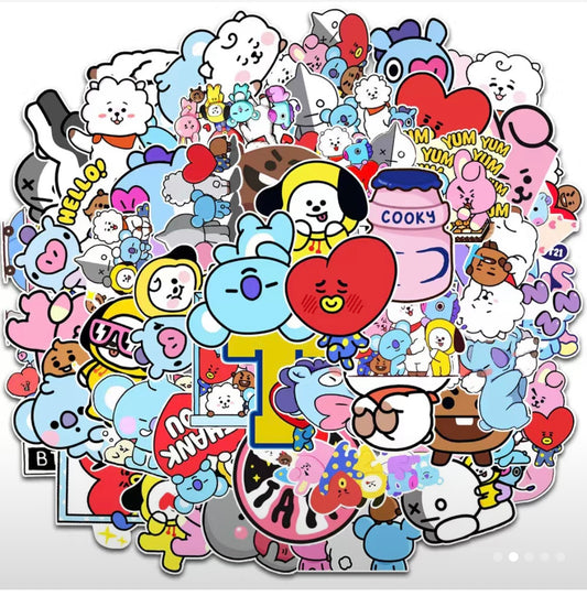 bt21 stickers pack of 50pcs