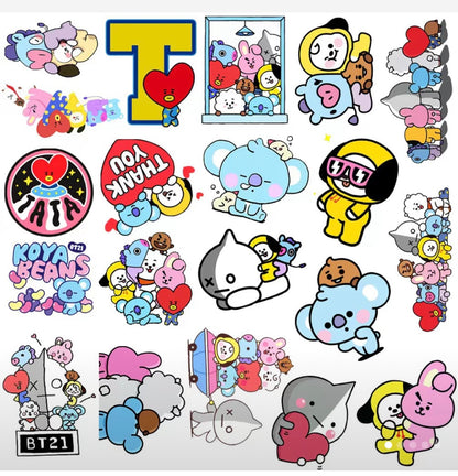 bt21 stickers pack of 50pcs