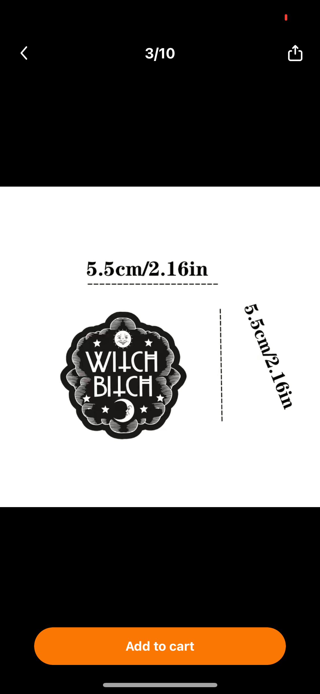 Witchy stickers pack of 50 pieces