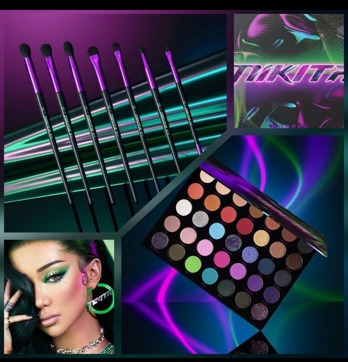 Nikita palette & eye brush set